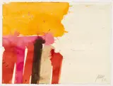 Markus Prachensky, Untitled, 1985, watercolour on laid paper; framed