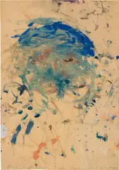 Martha Jungwirth, Untitled, 2015, mixed media on paper; framed