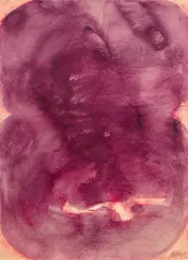 Markus Prachensky, Untitled, 1967, watercolour on paper; framed