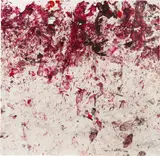 Hermann Nitsch, Untitled, 2014, acrylic on paper; framed