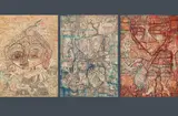 Robert Doxat, Untitled (mixed lot: three works on paper), mixed media on paper; unframed