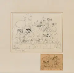 Gustav Peichl, Atomkraft, 1978, India ink on paper; framed
