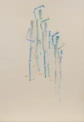 Oswald Oberhuber, Untitled, 1959, mixed media on paper; framed