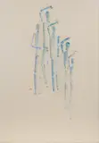 Oswald Oberhuber, Untitled, 1959, mixed media on paper; framed