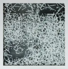 Wendelin Pressl, Untitled, 2004, oil on glass; framed