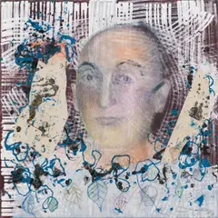 Oswald Oberhuber, Rudi Schmutz, 1993, mixed media on canvas; unframed