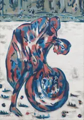 Roman Scheidl, Schicksal, 1984, oil on canvas; framed