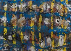 Gernot Schauer, Untitled, 1991, acrylic, mixed media on molino; framed