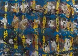 Gernot Schauer, Untitled, 1991, acrylic, mixed media on molino; framed