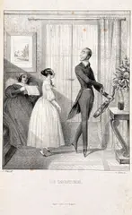Honore Daumier et al., Le Charivari (48 items) & caricatures after Daumier enclosed (70 items), lithograph, partly coloured; unframed, partly in passepartout