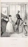 Honore Daumier et al., Le Charivari (48 items) & caricatures after Daumier enclosed (70 items), lithograph, partly coloured; unframed, partly in passepartout