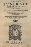 Benedetto Varchi, Orazione funerale di m. Benedetto Varchi: fatta, e recitata da lui pubblicamente nell'essequie di Michelagnolo Buonarroti in Firenze, nella chiesa di San Lorenzo