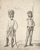 Militaria, Representations of uniforms (mixed lot 47 items), various printing techniques; unframed