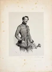 Josef Kriehuber, Portraits of aristocratic k.k. military officers (mixed lot of 12 items), 1850-1860, lithograph; unframed