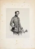 Josef Kriehuber, Portraits of aristocratic k.k. military officers (mixed lot of 12 items), 1850-1860, lithograph; unframed