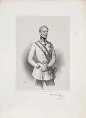 Josef Kriehuber, Portraits of aristocratic k.k. military officers (mixed lot 11 items), 1850-1854, lithograph; unframed