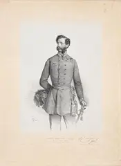 Josef Kriehuber, Portraits of aristocratic k.k. military officers (mixed lot 11 items), 1849-1858, lithograph; unframed