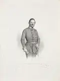 Josef Kriehuber, Portraits of aristocratic k.k. military officers (mixed lot 10 items), 1849-1851, lithograph; unframed