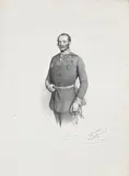 Josef Kriehuber, Portraits of aristocratic k.k. military officers (mixed lot 10 items), 1849-1853, lithograph; unframed