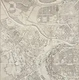 Joseph Vinzenz Degen, Ground plan of the capital and residential city of Vienna. Plan de la ville de Vienne, c. 1800, copper engraving