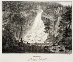 Adolph Kunike, Malerische Ansichten von Österreich, Steyermark, Kärnten, Krain, Salzburg u. Tyrol  (mixed lot 18 items), lithograph; unframed, partly in passepartout