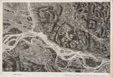 Franz Xaver Schweickhardt, Perspectiv-Karte des Erzherzogthums Oesterreich unter der Enns (48 items), 1830-1846, copper engraving; unframed, two in passepartout