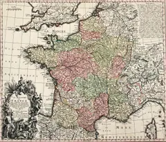 Matthäus Seutter, Maps (mixed lot 11 items), copper engravings, partly coloured; unframed, in passepartout