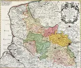 Johann Baptist Homann, Maps of Germany and Central Europe (mixed lot 15 items), copper engraving, coloured; unframed, one framed