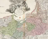Johann Baptist Homann, Maps of Germany and Central Europe (mixed lot 15 items), coloured copper engraving; unframed, one framed, one in passepartout