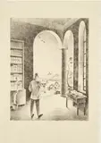 Franz Sedlacek, Der Schriftsteller, 1937, lithograph on paper; unframed
