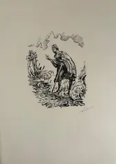 Anton Faistauer, Wassermann-Mappe, 1920, 12 prints on machine paper; in original half-linen folder