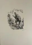 Anton Faistauer, Wassermann-Mappe, 1920, 12 prints on machine paper; in original half-linen folder