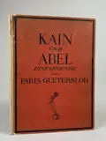 Albert Paris Gütersloh, Kain und Abel, Eine Legende von Paris Guetersloh, 1924, 10 original lithographs on paper; original half leather binding