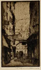 Luigi Kasimir, Salzburg-Ansichten, portfolio with 15 original etchings