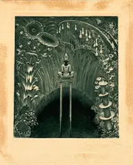 Richard Teschner, Aquatint etchings (mixed lot 2 items), 1917, aquatint etching on paper; framed resp. unframed