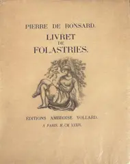 Pierre Ronsard, Livret de Folastries