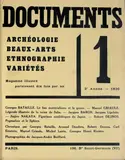 Documents, Documents. Archéologie beaux-arts ethnographie varietés. Magazine illustré (15 magazines in 2 volumes)