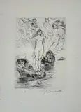 Lovis Corinth, Kompositionen, 1921, 10 drypoint etchings on laid paper; in original cardboard folder
