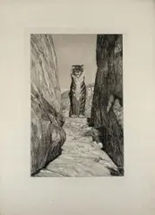 Max Klinger, Eva und die Zukunft, 1882, 6 etchings on paper; in original half-linen portfolio
