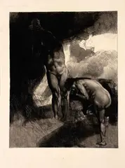Rudolf Jettmar, Prints (mixed lot 5 items), various prints on paper; unframed