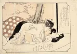 Kitagawa Utamaro, Shunga "Komachibiki" (mixed lot 6 items & 1 insert), print, partly coloured; unframed, in passepartout