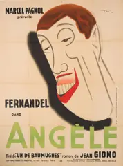 Toé, Film poster - Fernandel dans ‘Angèle’ by Marcel Pagnol, print; unframed