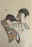 Fashion images (9 from issues 8-12) by Fashion Vienna 1914 & 5, linocut, partly coloured, sold May 2025