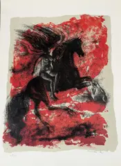 Alfred Hrdlicka, Grafikmappe: Österreichische Kinderdörfer, 1964, 20 prints by various Austrian artists; unframed