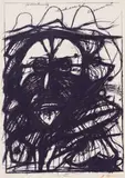 Arnulf Rainer, Untitled, blueprint; unframed