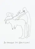 Die Erfindung des Bügeleisens by Günter Brus, India ink on paper, sold Apr 2025
