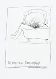 Des Artisten Schaumbad by Günter Brus, India ink on paper, sold Apr 2025