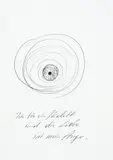 Günter Brus, Ich bin ein Skelett und die Liebe ist mein Auge., ballpoint pen on paper