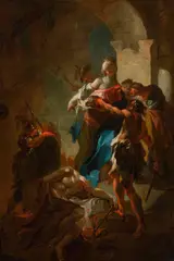 Franz Anton Maulbertsch, The beheading of John the Baptist, c. 1750, oil on canvas; framed
