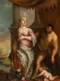 Paolo Veronese, Allegory of wisdom and strength, oil on canvas; framed